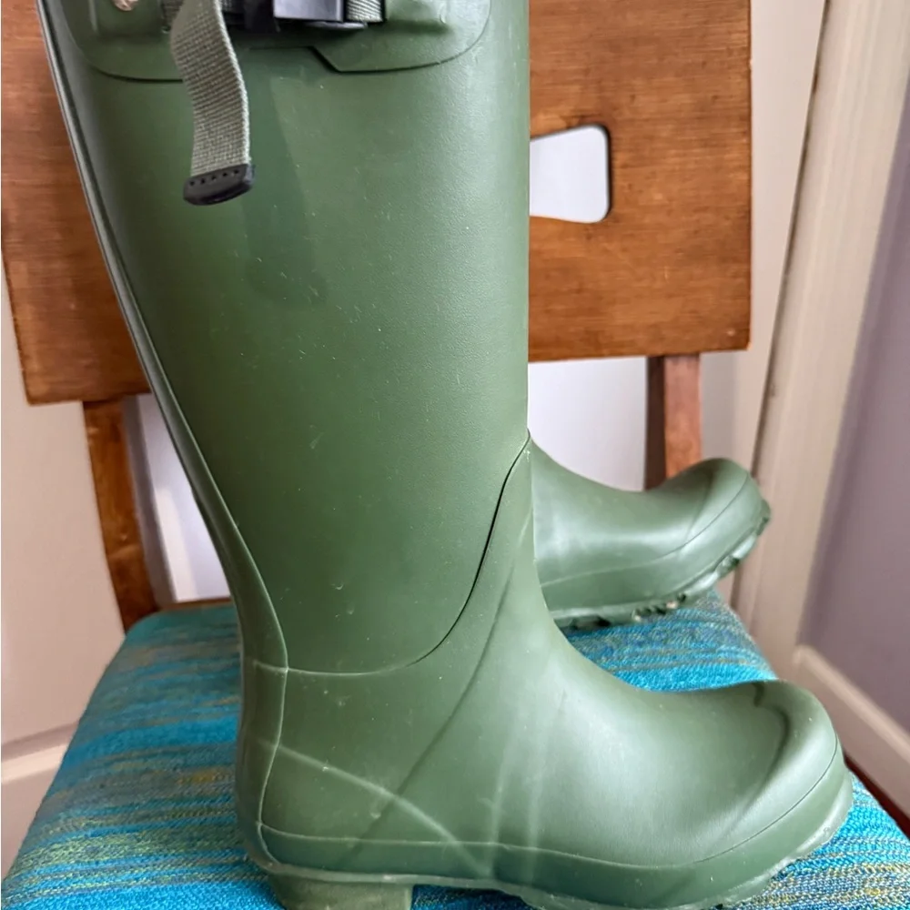 Hunter Olive Green Tall Rain Boots-Men’s
